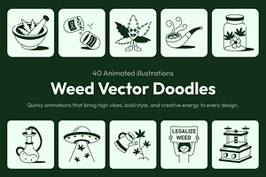 Animated Weed Drawing Illustration, a Person Illustration by Vectors Market