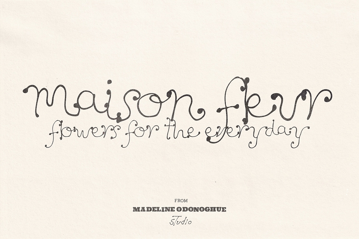Dandelion Hand Drawn Font, a Handwritten Font by Madeline ODonoghue Design (Photo 11 of 11)