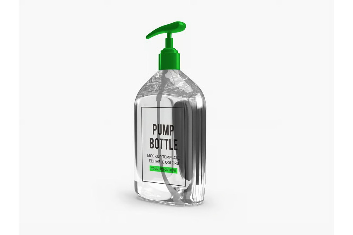 Gel Pump Bottle Packaging Mockup, a Packaging Mockup by DesignRushMarket (Photo 10 of 10)