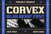 Corvex Modern Corporate Slab Serif, a Font by PutraCetol Studio (Thumbnail 1 of 5)