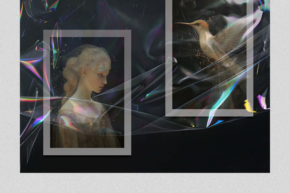 Iridescent Cellophane Photo Overlays, a Texture Graphic by PhotoSpirit (Photo 5 of 9)