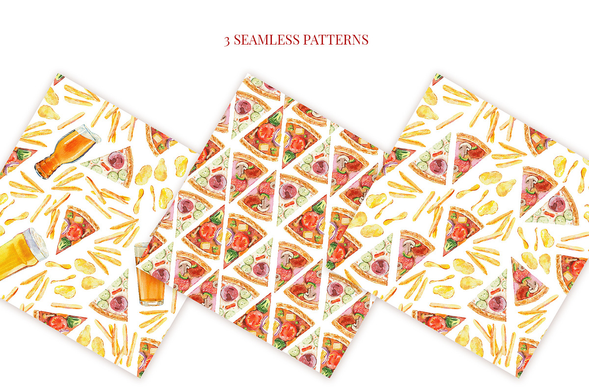 Street food watercolor collection, a Food Illustration by Natasha Koltsova (Photo 4 of 6)