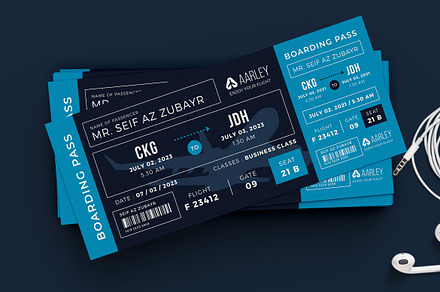 Boarding Pass Template, an Invitation Template by Aarley Kaiven