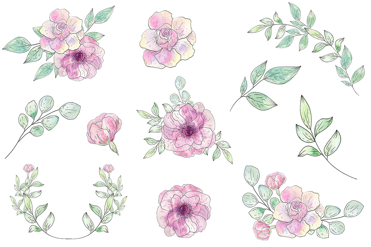 Animals and Flowers, an Animal Illustration by ViсkyArtDesign (Photo 3 of 5)