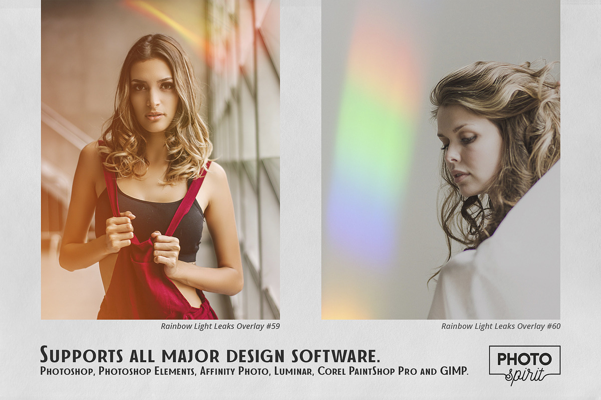Rainbow Light Leaks Overlays, an Action Add-On by PhotoSpirit (Photo 6 of 8)