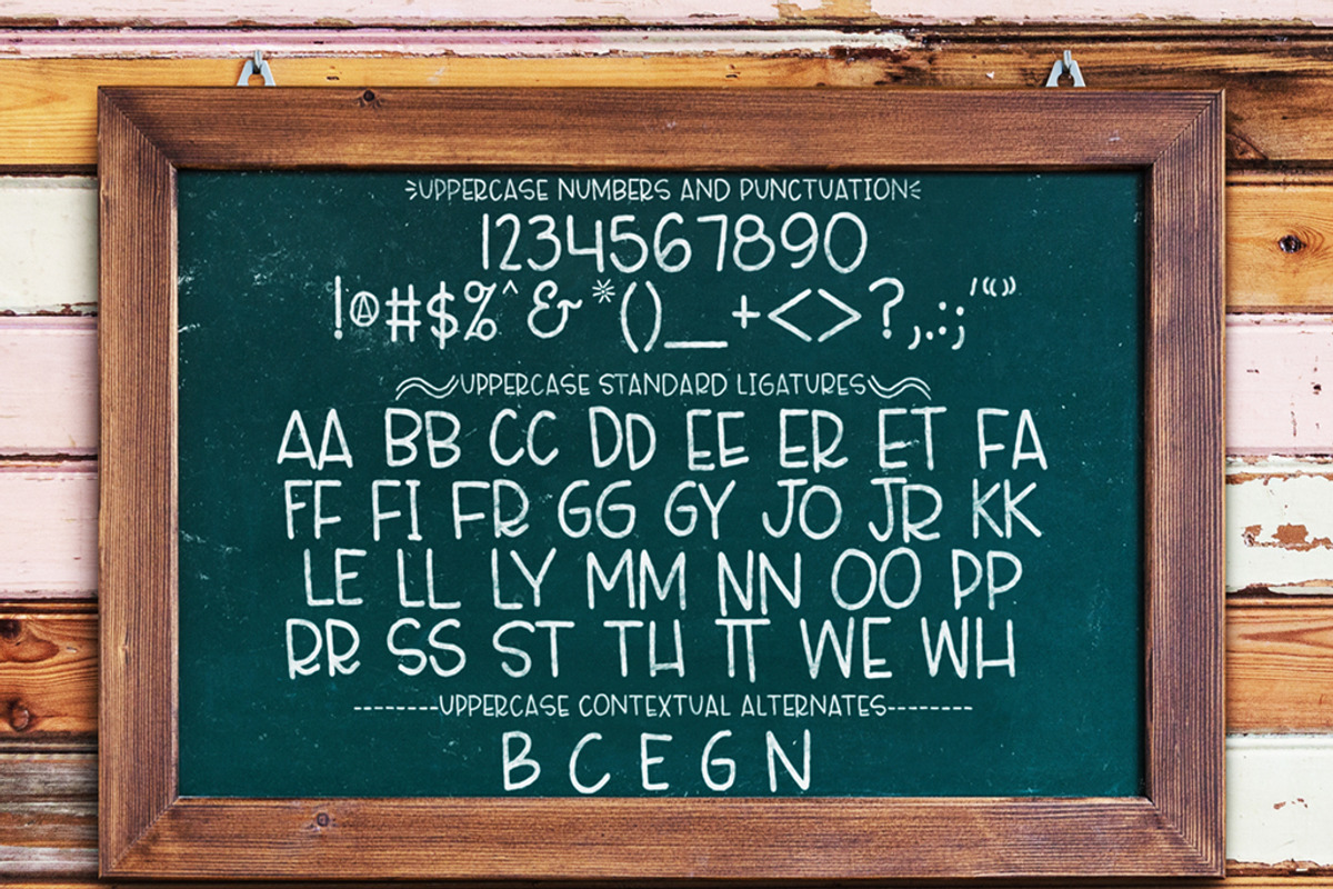 Lucille Hand Lettered Font Duo preview 5