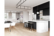 Contemporary Living - Tricorn Black, an Architecture 3D Model by 3DCargo (Thumbnail 1 of 12)