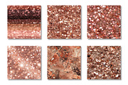 Rose Gold Glitter and Metallic, a Pattern Graphic by Canvas Craft (Thumbnail 2 of 9)