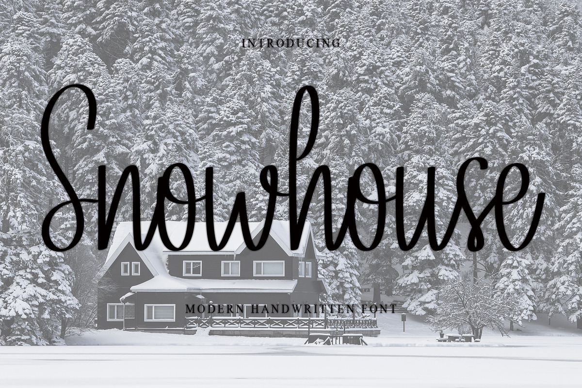 Snowhouse, a Handwritten Font by InermediaSTUDIO (Photo 1 of 6)