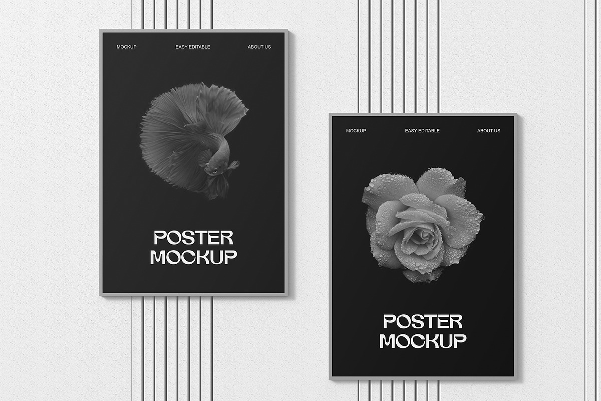 Poster Frame Mockup Set Template, a Product Mockup by graphypix (Photo 3 of 4)