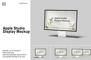 Apple Studio Display Mockup, a Mac Mockup by Graphiculon (Thumbnail 1 of 11)