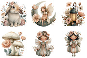 Magical Garden Fairies Clipart, an Illustration by Sublimation Artist (Thumbnail 2 of 7)