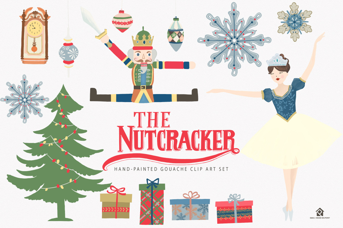 The Nutcracker Ballet Clip Art Set, a Graphic by SmallHouseBigPony (Photo 2 of 7)