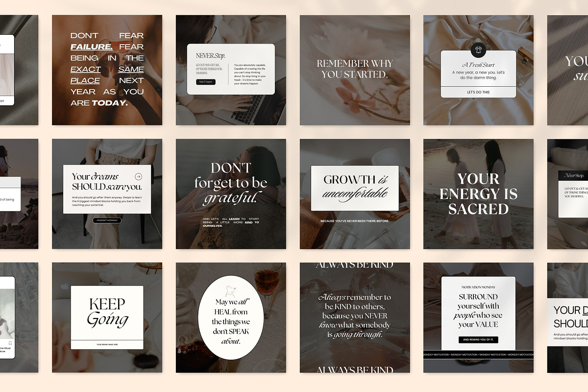 Aesthetic Instagram Quotes Canva, a Social Media Template by Fallon Gerst (Photo 2 of 11)