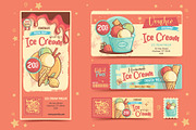 Retro Ice Cream Bundle, a Food Illustration by Nearbirds (Thumbnail 11 of 12)