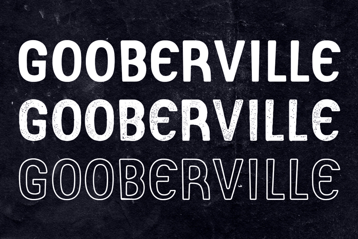 Gooberville Typeface