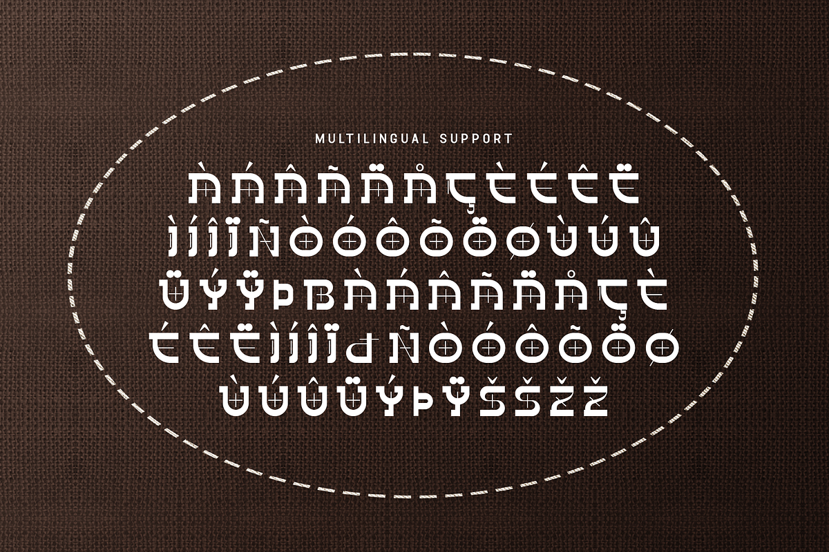 Nortman - Embroidery Display BX Font, a Sans Serif Font by overlaytemplates (Photo 5 of 5)