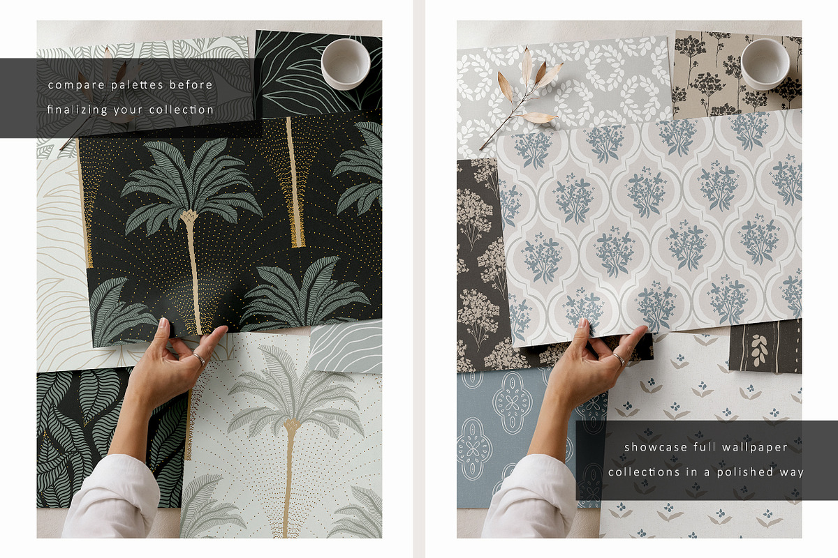 Wallpaper Samples Mockup Scene, a Household Mockup by LinnestCreative (Photo 3 of 5)