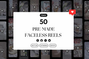 50 Faceless Reel Bundle-MRR & PLR, a Social Media Template by Studioxhq (Thumbnail 1 of 4)