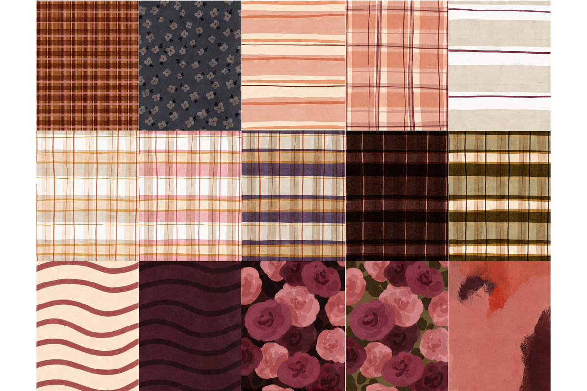 100 Hand-Drawn Autumn Backgrounds, a Background Graphic by PaperJamLab (Photo 12 of 16)