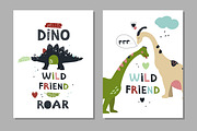 Seamless DINO patterns and posters, an Animal Illustration by narinadraban (Thumbnail 3 of 6)