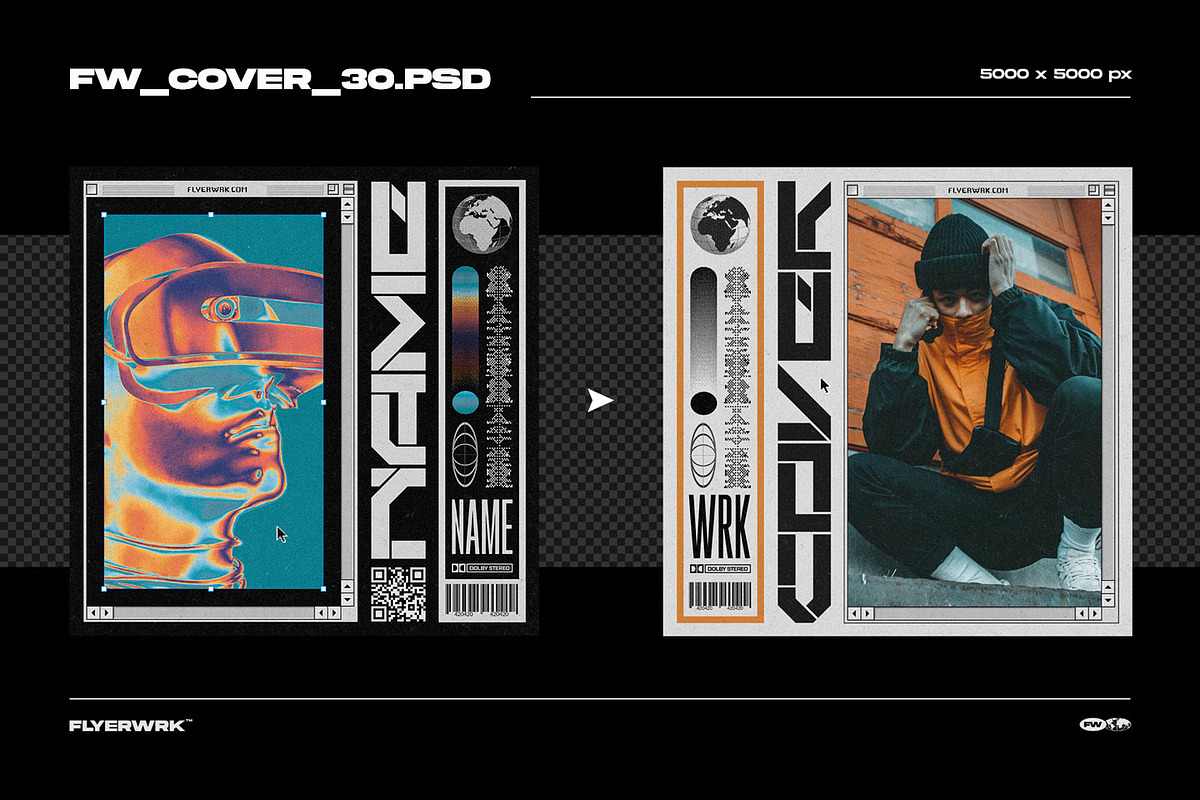 Cover Design Templates Vol.6, a Product Mockup by FLYERWRK