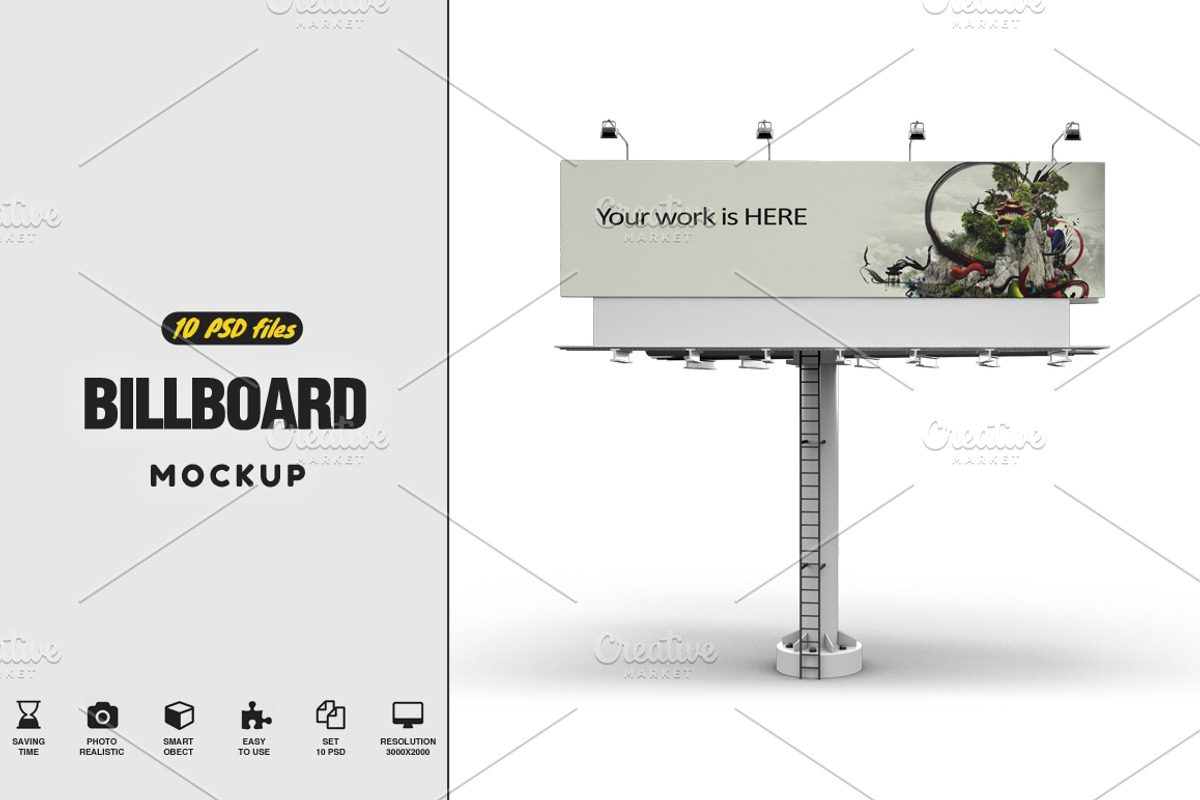 Billboard MockUp, an Advertising Mockup by PixelMockup (Photo 1 of 11)