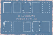 36 Whimsical Hand-Drawn Borders, an Object Illustration by Design by Laney (Thumbnail 1 of 13)