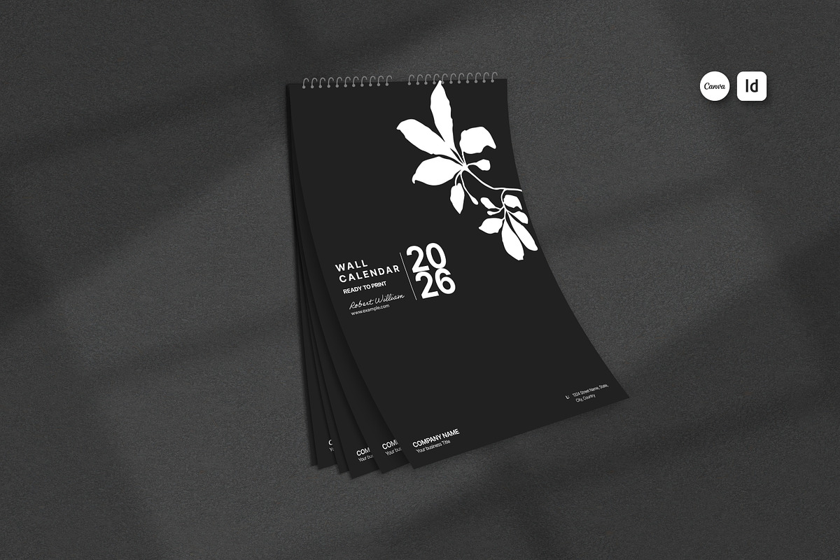 2026 A4 Wall Calender Template