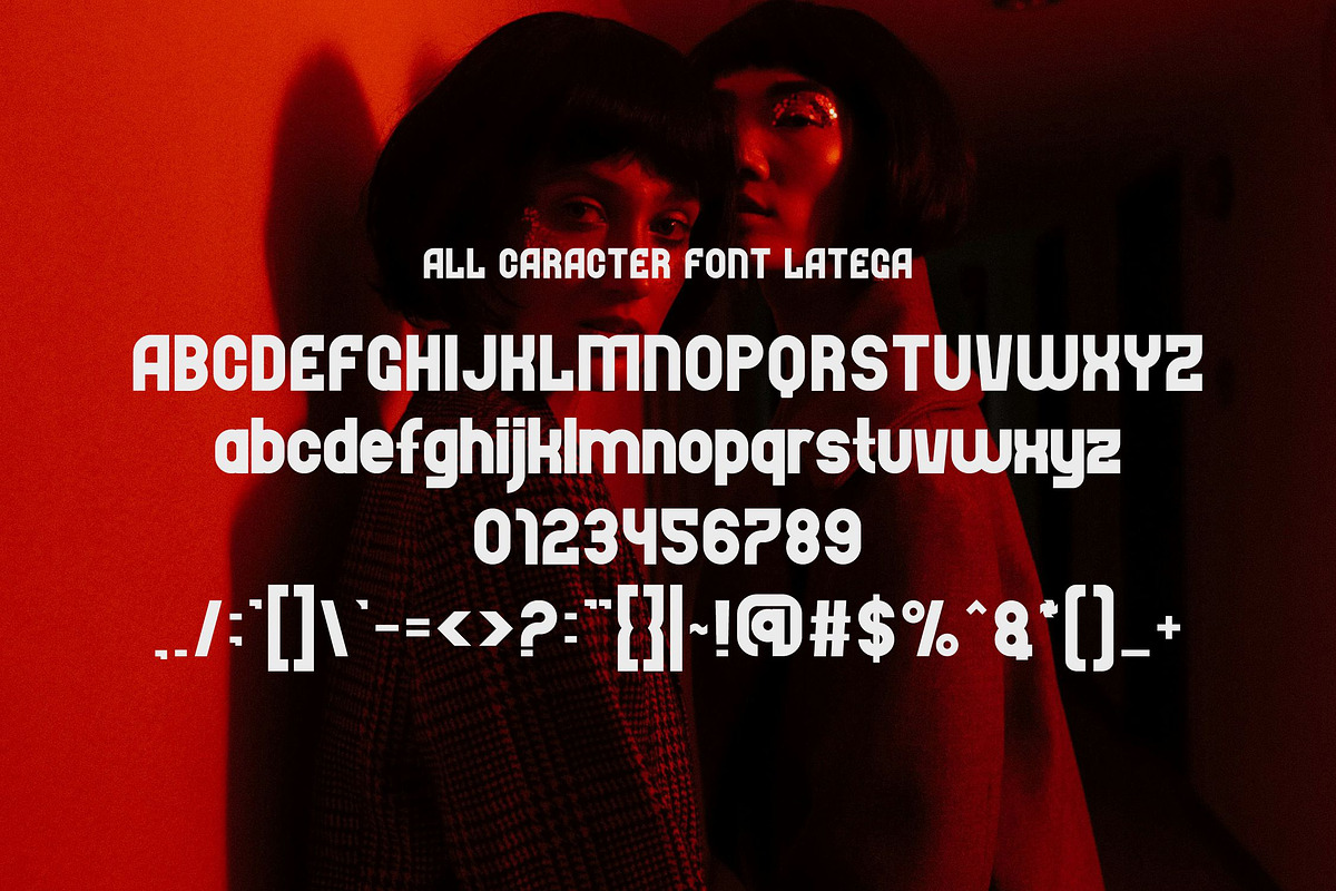 Latega, a Font by riotama85 (Photo 2 of 6)