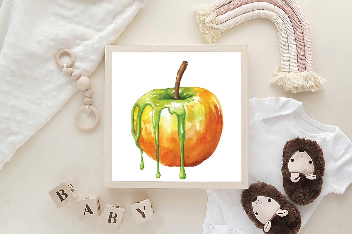 Watercolor Halloween Sweets Clipart, an Illustration by CraftArtStudio (Photo 6 of 6)