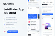 Jobline - Job Finder App iOS UI Kit, an UI Kit Template by Creative Perspective (Thumbnail 1 of 6)