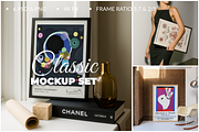 Minimal Mockup Set for posters 6PSD, a Product Mockup by SigaSigaMockup (Thumbnail 1 of 4)