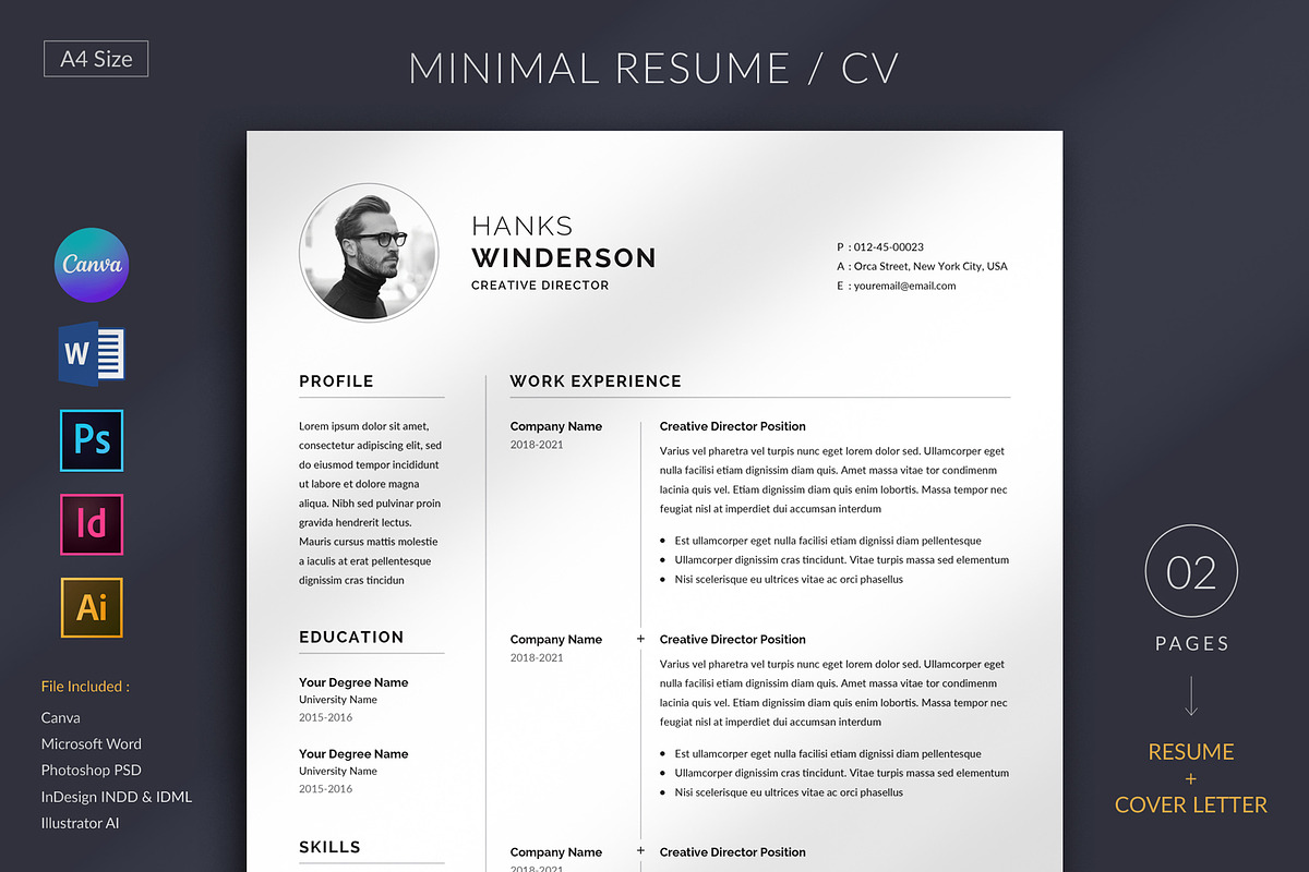 Resume/CV, a Resume Template by Orcshape Studio (Photo 1 of 5)