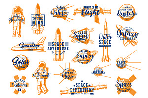 Space Rockets, Galaxy Icons