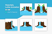 Waterfalls Lottie Animation Pack, an App Template by smrony (Thumbnail 1 of 2)