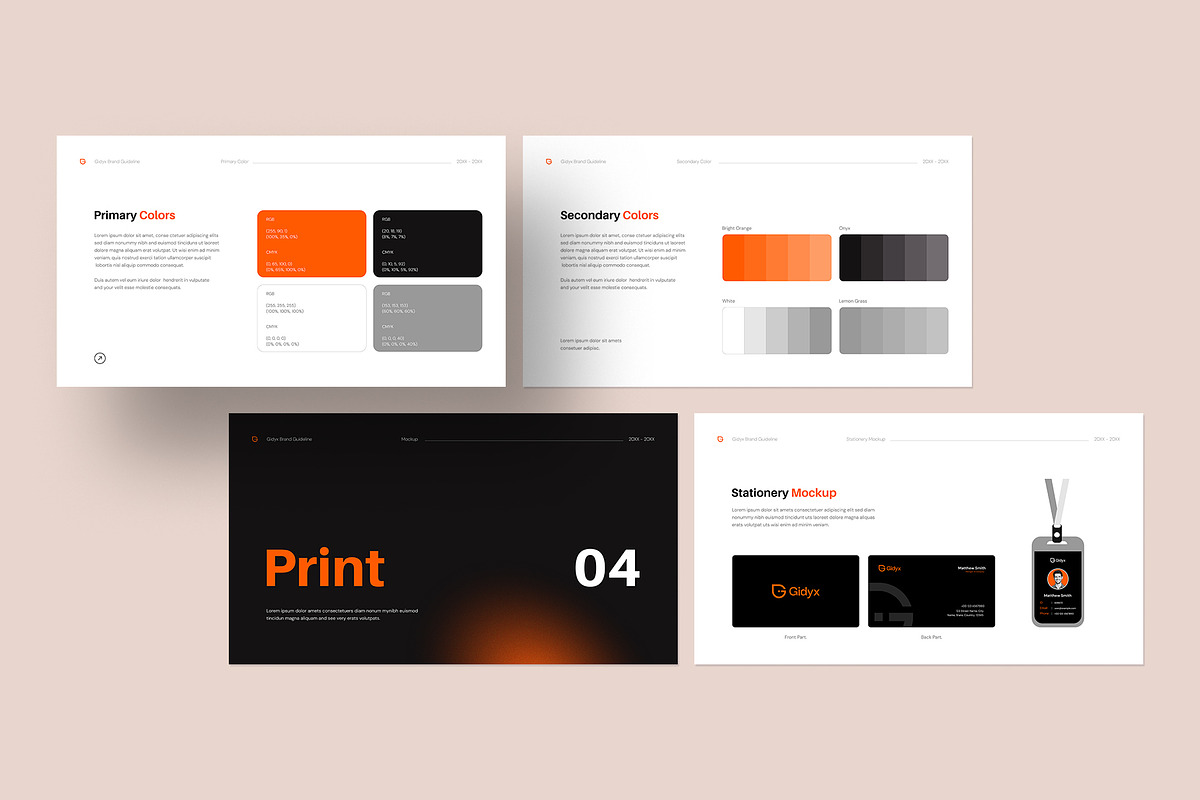 Modern Brand Guideline Template, a Presentation Template by graphypix (Photo 8 of 9)