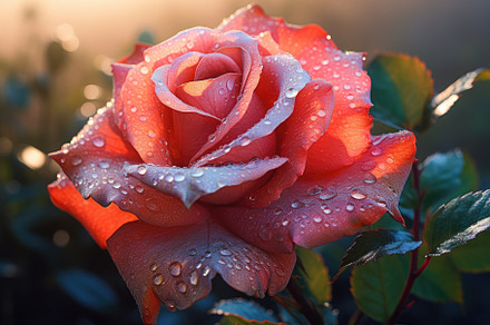 Beautiful red rose with dew drops on, a Photo by Iftikhar Alam