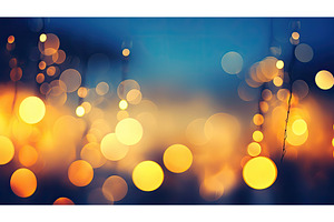 sunbackdrop blue and yellow bokeh ai, a Background Photo by pikepicture