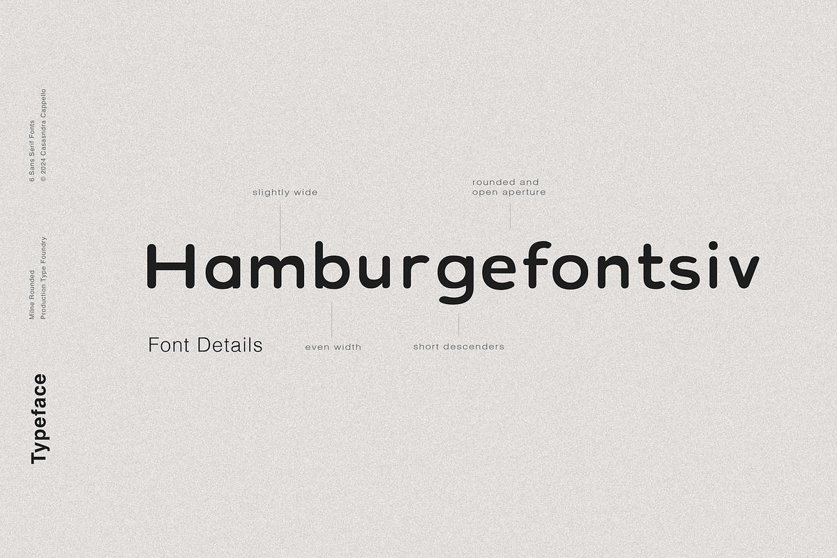 Milne Rounded - A Bold Sans Serif, a Sans Serif Font by Cassandra Cappello (Photo 4 of 9)