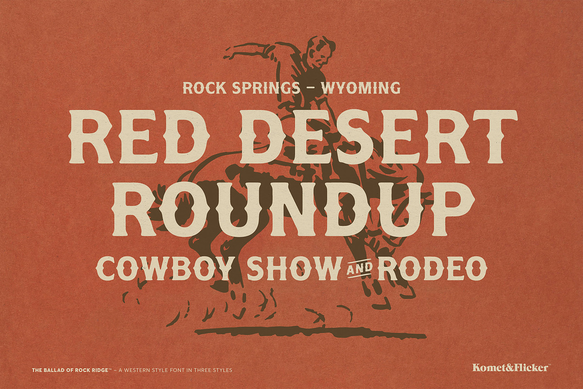 The Ballad of Rock Ridge, a Serif Font by Komet & Flicker (Photo 7 of 14)