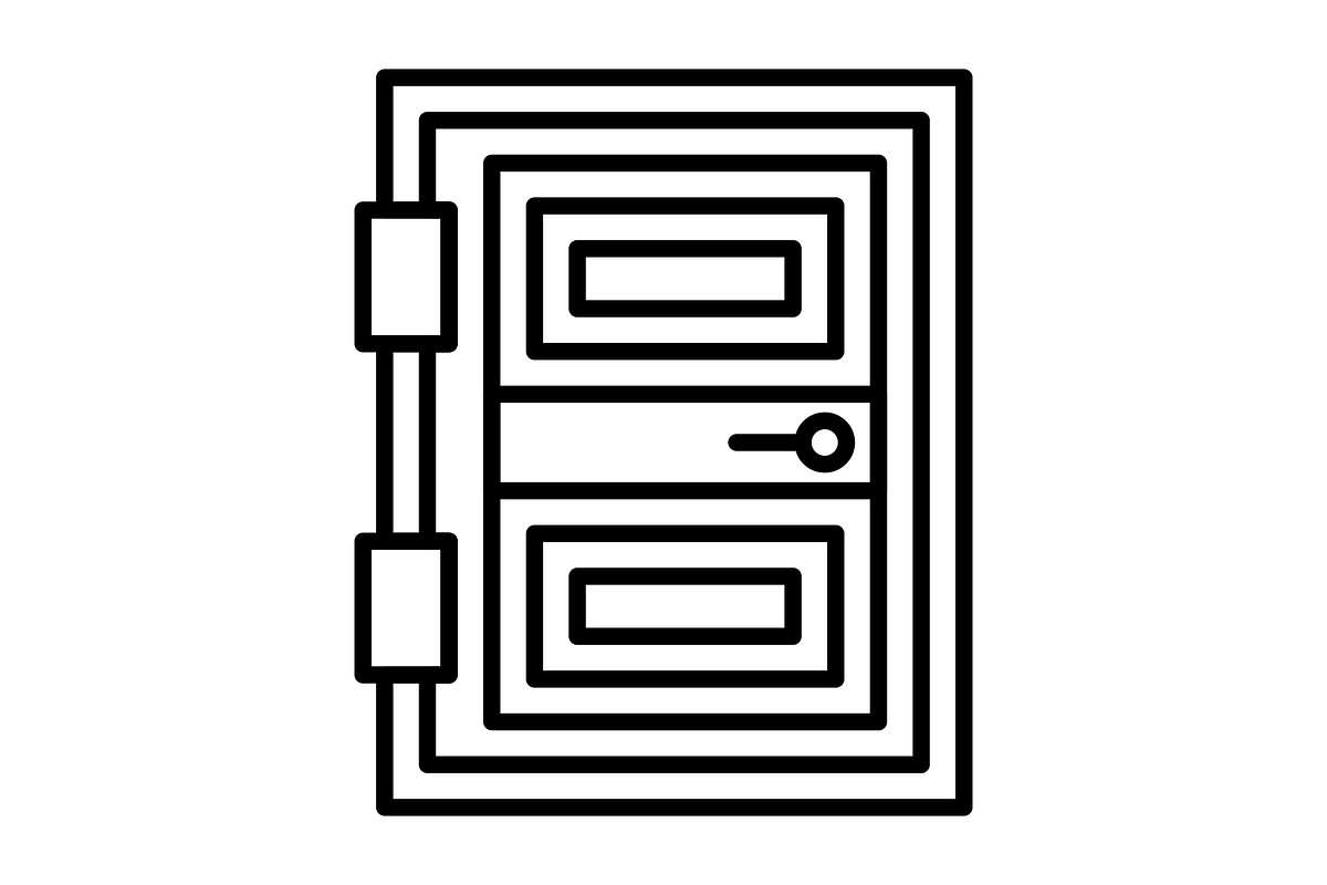 Door Line Icon, an Outline Icon by Pexelpy (Photo 2 of 2)