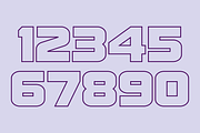 Display Digits Ten Font, a Font by GG Design (Thumbnail 3 of 9)
