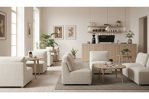 A tranquil airy cafe interior in, a Nature Photo by Igor Tichonow