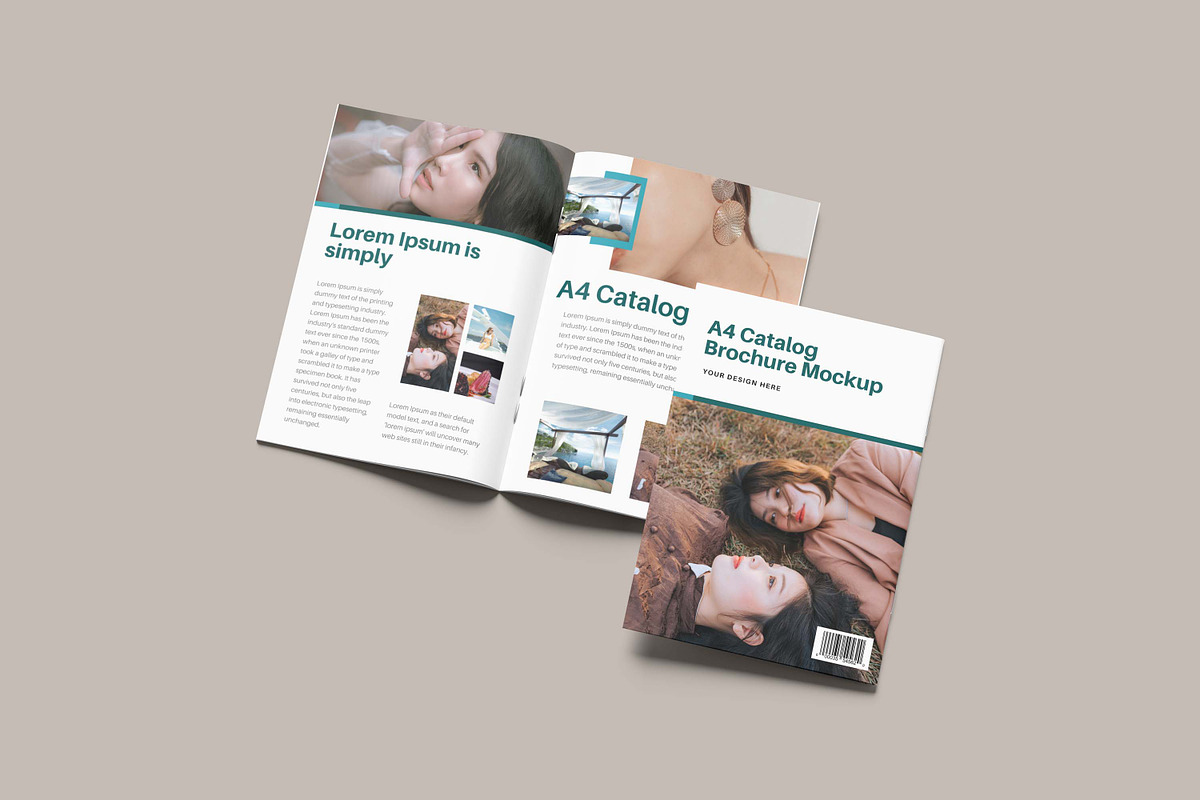 A4 Catalog Brochure Mockup, a Books & Magazine Mockup by NyakBiett (Photo 3 of 6)