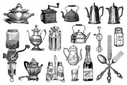 Restaurant Vector Pack - 40 Elements, a Food Illustration by hypegraphic (Thumbnail 2 of 4)