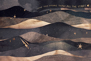 Abstract Landscape & Starry Night, a Texture Graphic by by creative paper (Thumbnail 2 of 16)