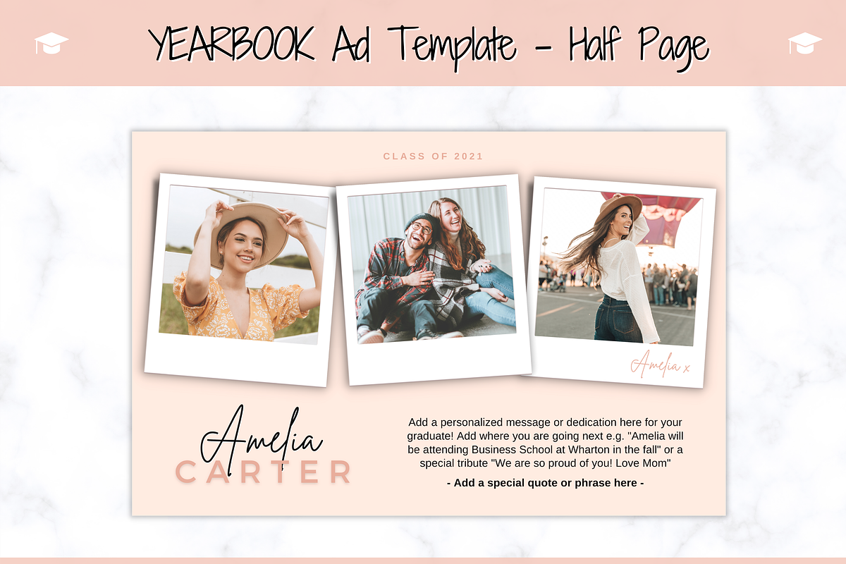 Yearbook Ad Template - Graduate, a Magazine Template by Templatables (Photo 1 of 7)