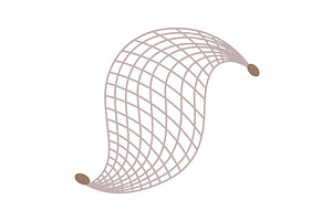 Fish net icon, isolated, an Object Illustration by Things for designers