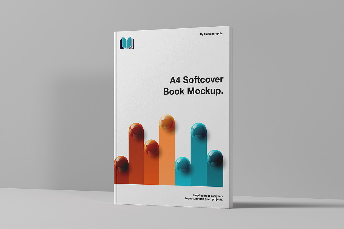 A4 Softcover Book Mockup - 10 views, a Books & Magazine Mockup by Illusiongraphic (Photo 7 of 25)
